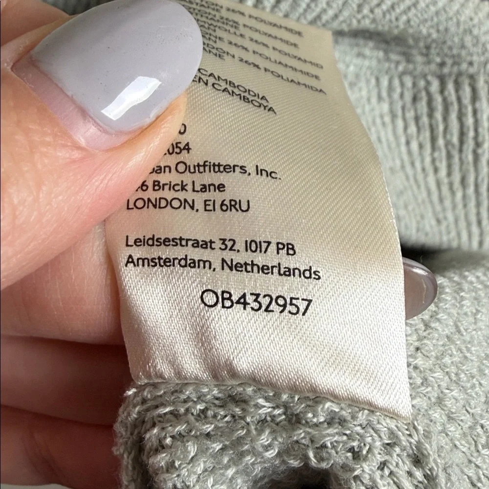 NWT Free People Ottoman Slouchy Tunic Sweater Oxide Size Large Oversized